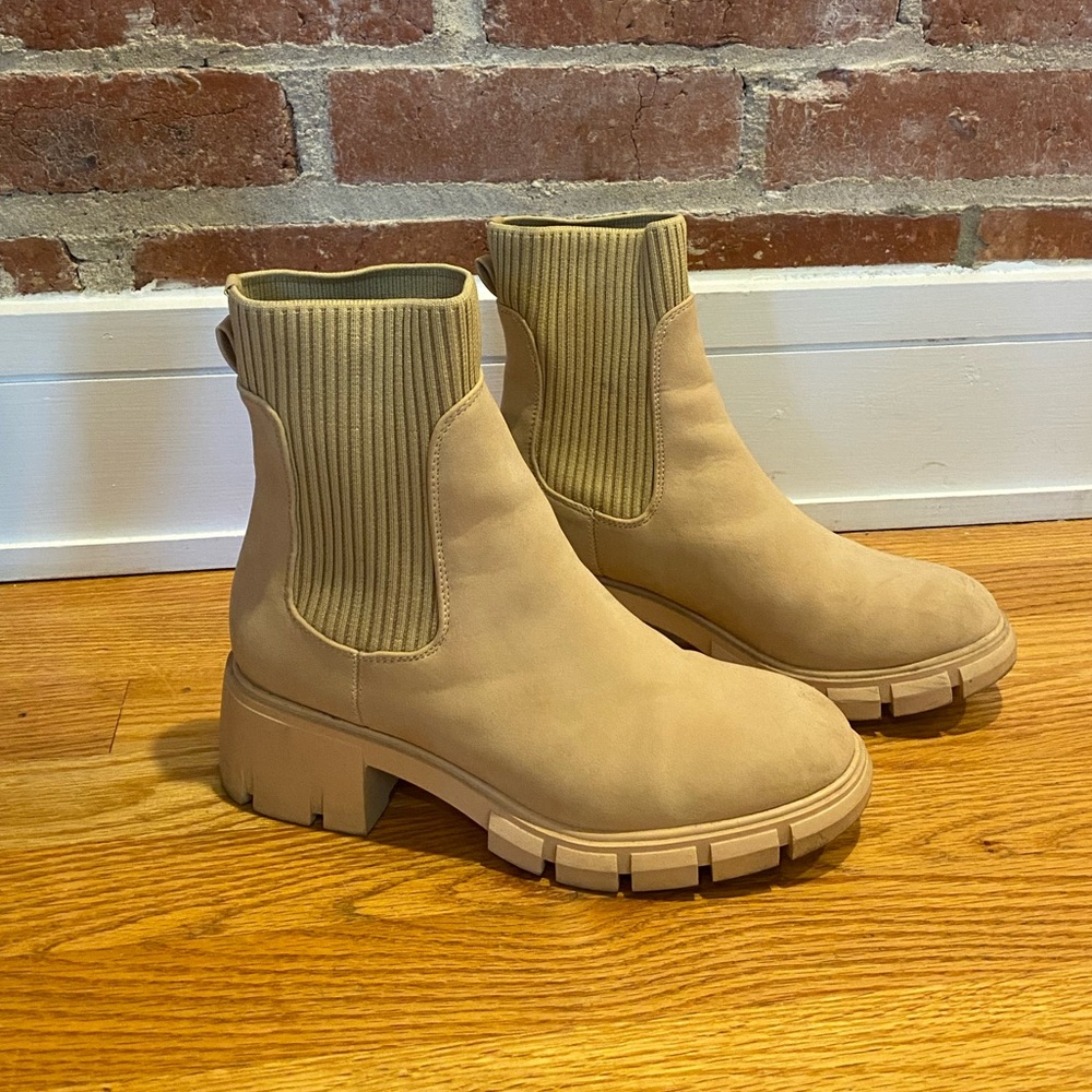 Tan slip on Boots